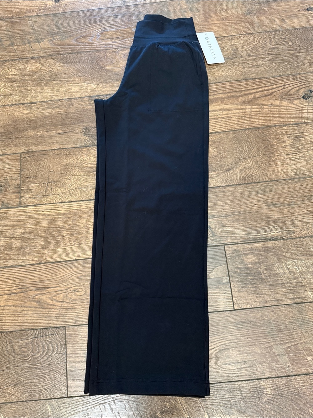 Athleta Venice Wide Leg Pants, Black, Size Small